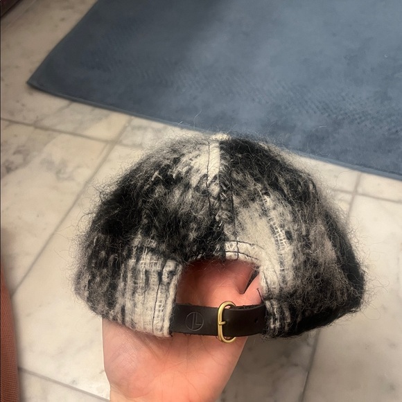 Janessa Leone Black and White Wool Baseball Cap - Picture 4 of 10